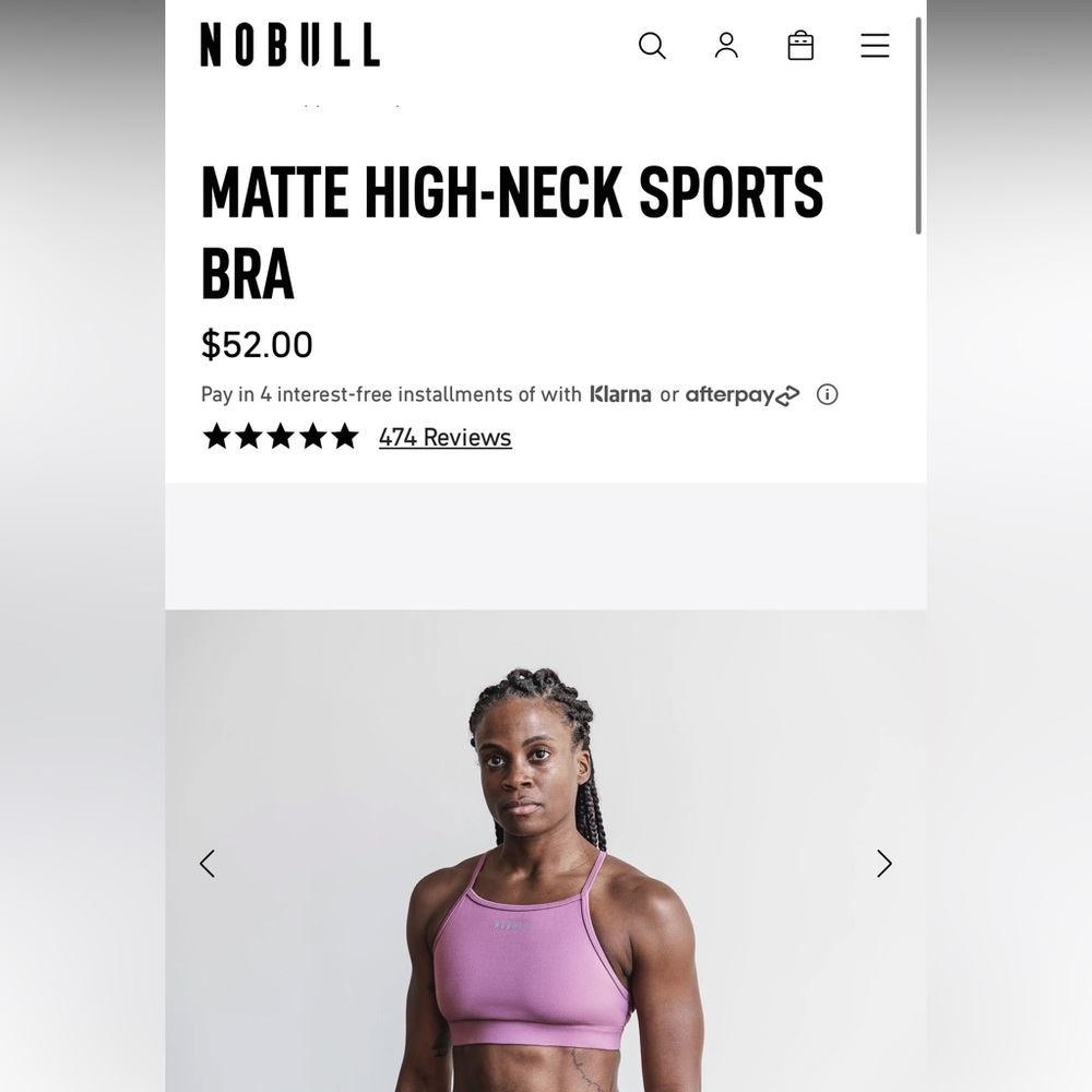 Nobull High Neck Matte Sports Bra